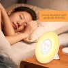 Creative alarm clock, radio, seven-color desk lamp, bedside night light, simulated sunrise wake-up, one-piece consignment in stock Application Scenario